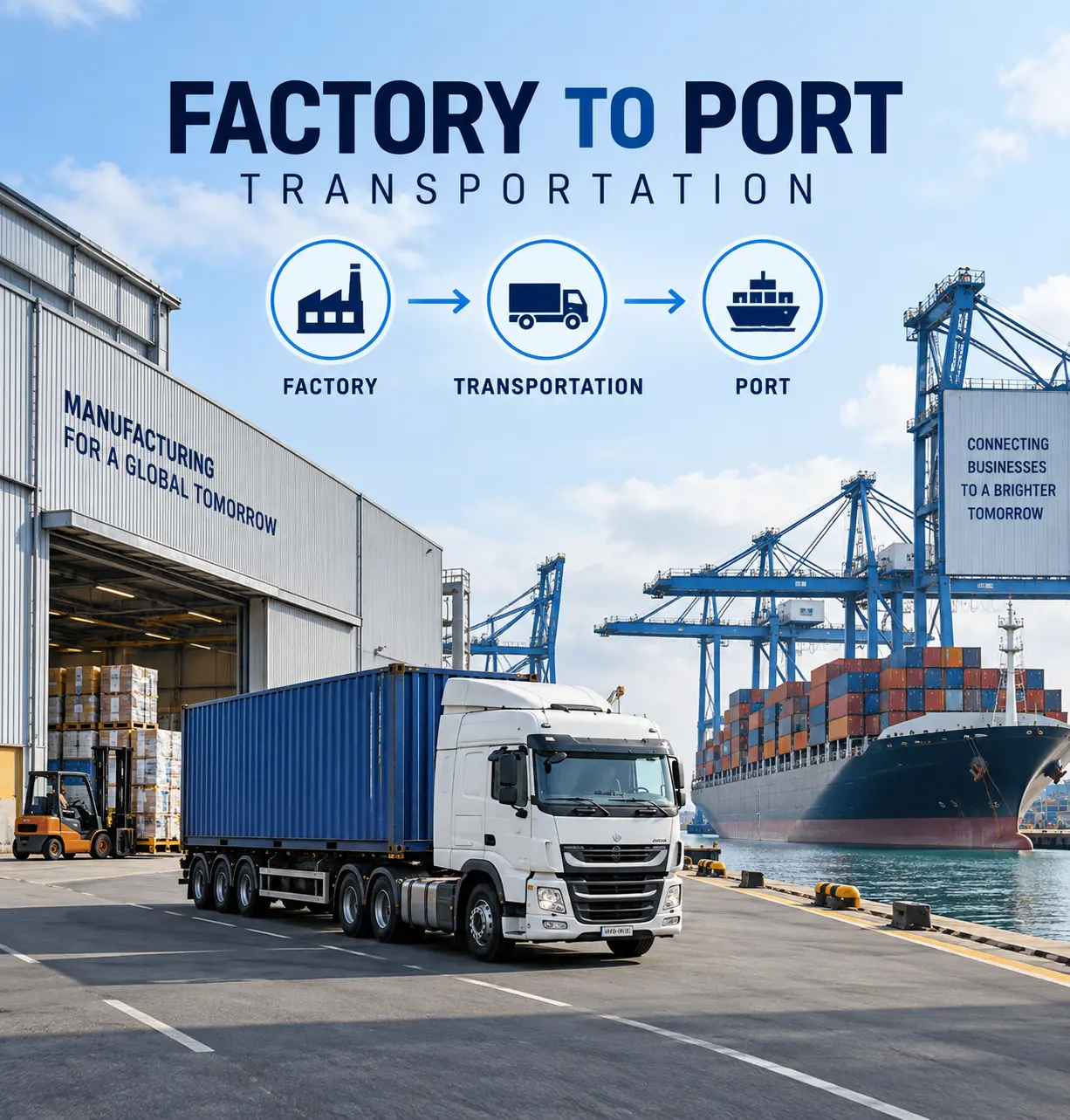 Factory to Port Transportation
